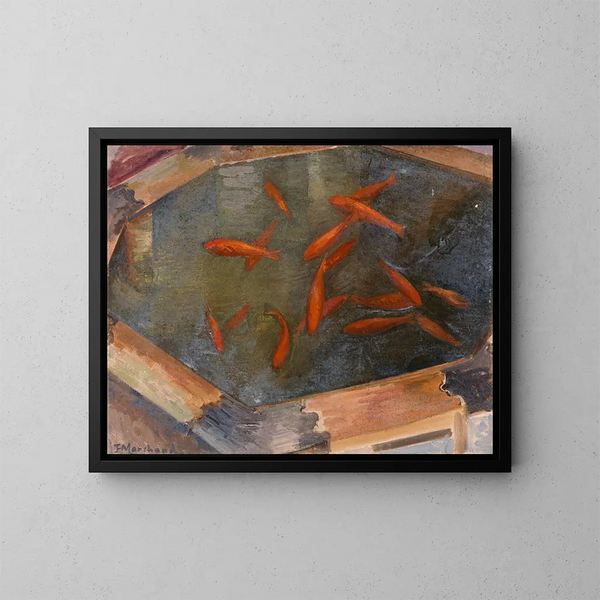 Pesce rosso - Jean Hippolyte Marchand — quadro incorniciato alla parete