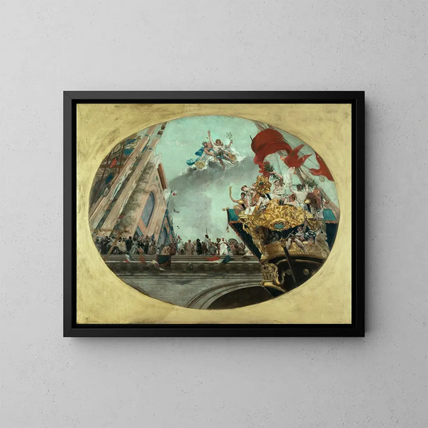 La Ville de Paris recevant les nations - Jean Joseph Weerts — quadro incorniciato alla parete
