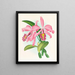 Cattleya maxima - Jean Jules Linden — quadro incorniciato alla parete