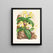 Cypripedium tonkinense - Jean Jules Linden — quadro incorniciato alla parete