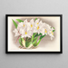 Odontoglossum alexandrae - Jean Jules Linden — quadro incorniciato alla parete