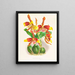 Odontoglossum grande - Jean Jules Linden — quadro incorniciato alla parete