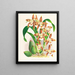 Odontoglossum luteopurpureum - Jean Jules Linden — quadro incorniciato alla parete
