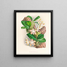 Phalaenopsis sumatrana - Jean Jules Linden — quadro incorniciato alla parete