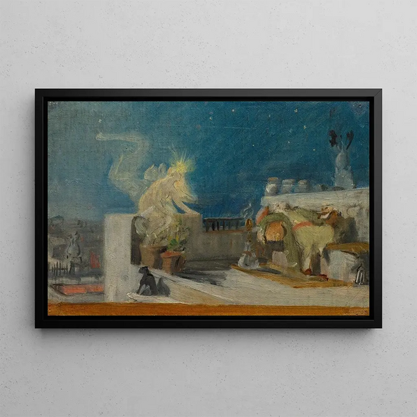 Schizzo per Il sogno orientale - Jean Lecomte du Nouÿ — quadro incorniciato alla parete