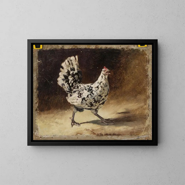 Poule - Jean Lulvs — quadro incorniciato alla parete