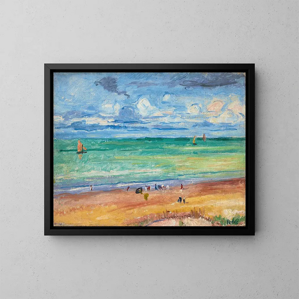 La Plage - Jean Misceslas Peské — quadro incorniciato alla parete