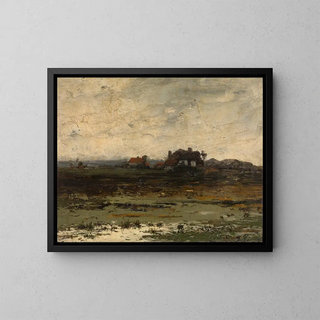Jean Pierre Franois Lamorinire - Farms at Sunset.webp