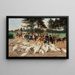 L'Après-Midi del Domenica al Giardino dell'Acclimatation - Jean Richard Goubie — quadro incorniciato alla parete