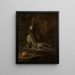Natura morta con coniglio morto - Jean Siméon Chardin — quadro incorniciato alla parete