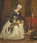 La brodeuse - Jean Siméon Chardin — vista dell’opera
