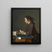 Il castello di carte - Jean Siméon Chardin — quadro incorniciato alla parete