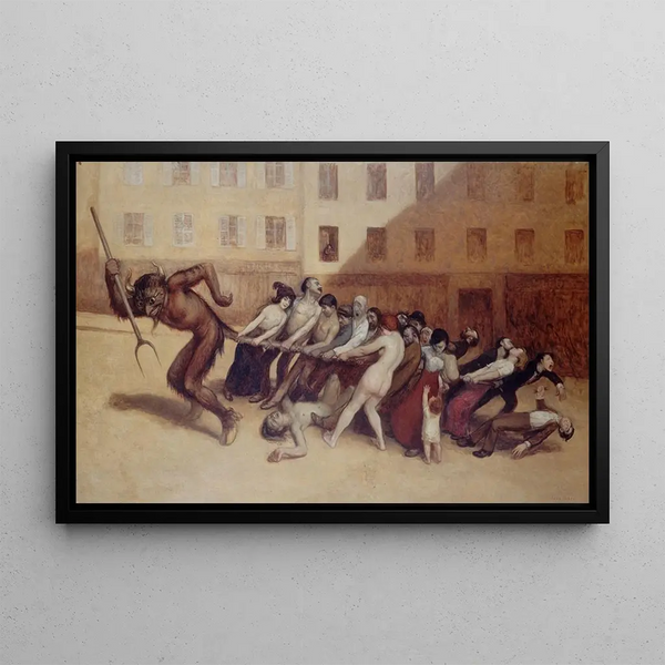 Jean Veber - Les Parisiens tirant le diable par la queue.webp