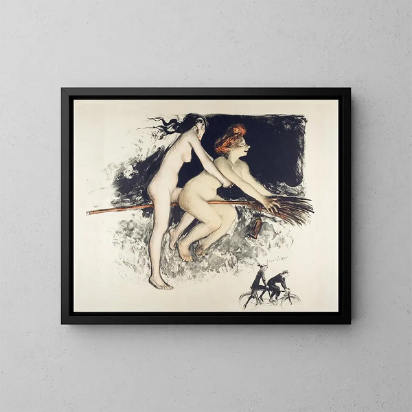 Streghe - Jean Veber — quadro incorniciato alla parete