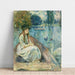 Riproduzione del dipinto Jeanne Fourmanoir sul Lago - Berthe Morisot