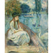 Riproduzione del dipinto Jeanne Fourmanoir sul Lago - Berthe Morisot