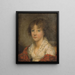 Ritratto di una giovane ragazza - Jeanne-Philiberte Ledoux — quadro incorniciato alla parete