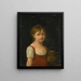 Ritratto di una ragazza - Jeanne-Élisabeth Chaudet — quadro incorniciato alla parete