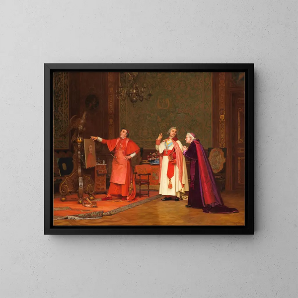 da lui stesso - Jehan Georges Vibert — quadro incorniciato alla parete