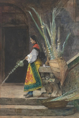 Jehan Georges Vibert - Palm Sunday in Spain.webp