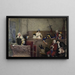 Il Processo di Pierrot - Jehan Georges Vibert — quadro incorniciato alla parete