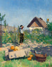 Un giardiniere in un giardino di fine estate - Jenő Kemenyffy — vista dell’opera