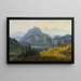 Vista di Giesbach sul lago di Brienz con Interlaken e le montagne del Giura - Jens Peter Müller — quadro incorniciato alla parete