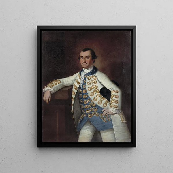 Colonel Barnard Elliott Jr - Jeremiah Theus — quadro incorniciato alla parete