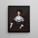 Ritratto di Maria Salome von Stalburg 1602-1646 moglie di Johann Maximilian zum Jungen - Jeremias van Winghe — quadro incorniciato alla parete
