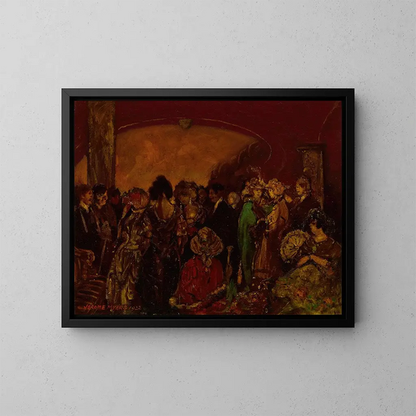 Hall d'entrée du théâtre, entracte - Jerome Myers — quadro incorniciato alla parete