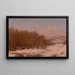 Un camp d'hiver - Jervis McEntee — quadro incorniciato alla parete