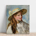 Riproduzione del dipinto Giovane ragazza con il cappello - Pierre-Auguste Renoir