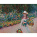 Riproduzione del dipinto Giovane ragazza nel giardino di Giverny - Claude Monet