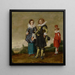 Giovane coppia che cammina con un paggio - Cerchio di Dirck Hals — quadro incorniciato alla parete