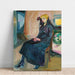 Riproduzione del dipinto Giovane donna seduta - Edvard Munch