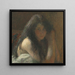 Giovane donna che si acconcia, olio su tela - Henri Martin — quadro incorniciato alla parete