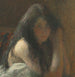 Giovane donna che si acconcia, olio su tela - Henri Martin — vista dell’opera