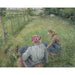 Riproduzione del dipinto di giovani contadine che si riposano nei campi vicino a Pontoise - Camille Pissarro