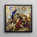 Gioventù tentata dai vizi - Luca Giordano — quadro incorniciato alla parete