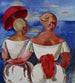 Donne sulla riva del mare - Jēkabs Kazaks — vista dell’opera