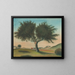 Paesaggio con un albero di Lama - Julius Schubert — quadro incorniciato alla parete