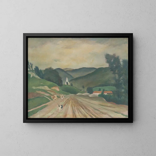 Plavecké Podhradie - Julius Schubert — quadro incorniciato alla parete