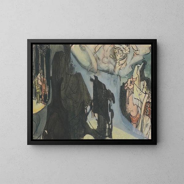 Treno di cammelli - Jan Novák — quadro incorniciato alla parete