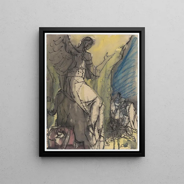 Conception di un'illustrazione a pagina intera - Jan Novák — quadro incorniciato alla parete