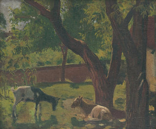 Giardino con capre - John Thain — vista dell’opera