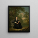 Marie-Thérèse in abito di vedova seduta su una panchina di pietra - János Donát — quadro incorniciato alla parete