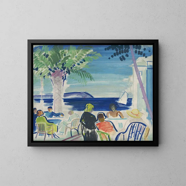 Costa Azzurra - János Vaszary — quadro incorniciato alla parete