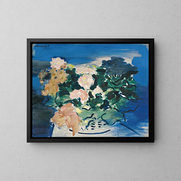 Vaso di fiori - János Vaszary — quadro incorniciato alla parete