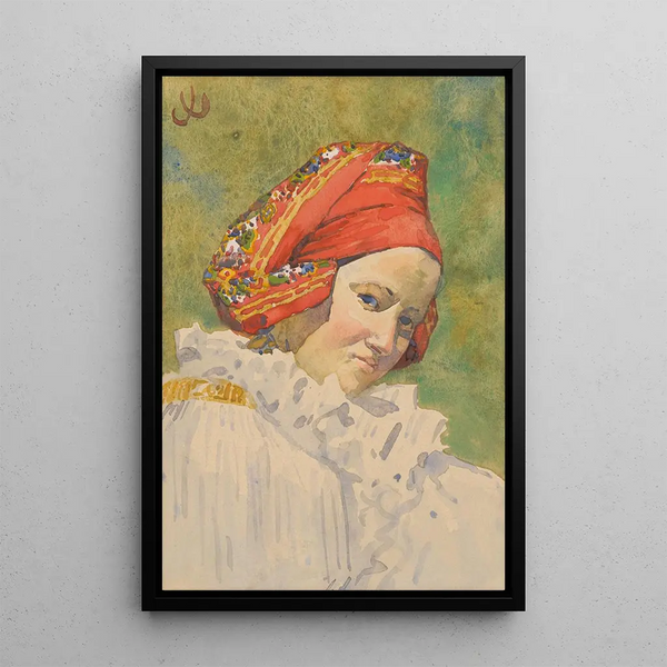 Joa prka - Head of a Moravian Girl.webp