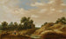 Paesaggio di dune con una contadina e un bambino su un sentiero, fattorie in lontananza - Joachim Govertsz Camphuysen — vista dell’opera
